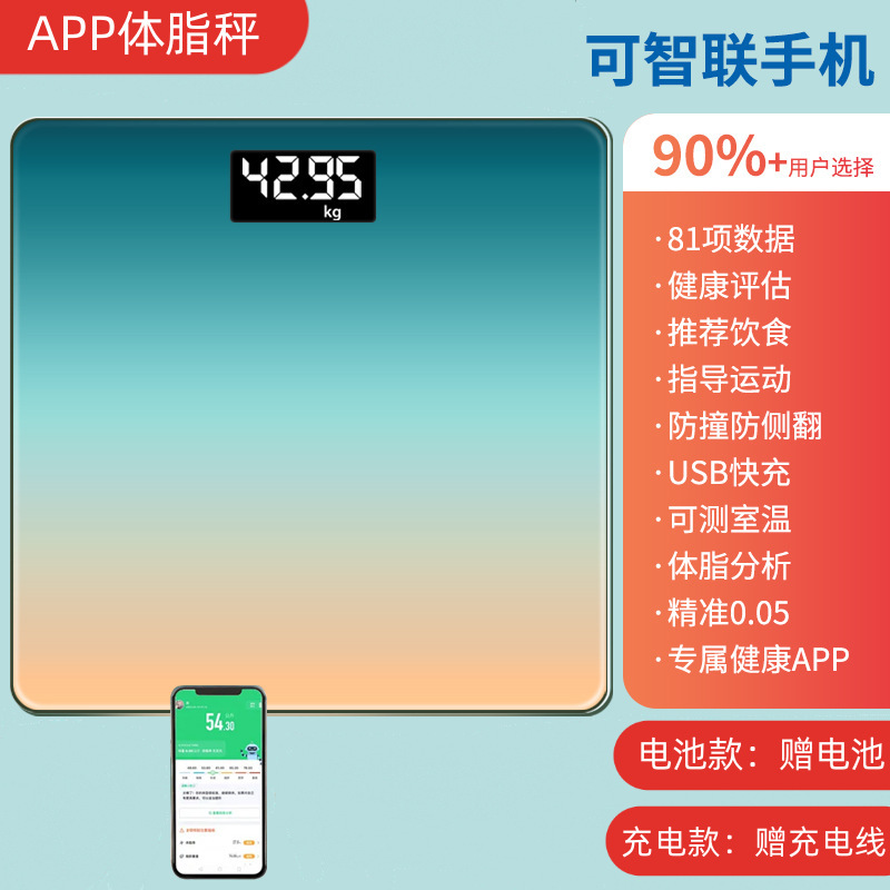 Mijia APP体重計、家庭用人体電子スケール、スマート体脂肪計、女性用電子スケールに接続されました。|undefined
