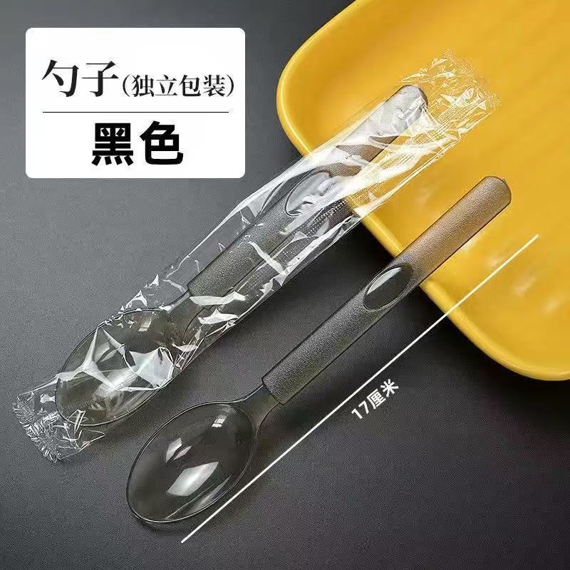 cucharas desechables empaquetadas por separado hielo de plástico postre pastel de helado tenedor para llevar empaque tenedor cucharas comerciales