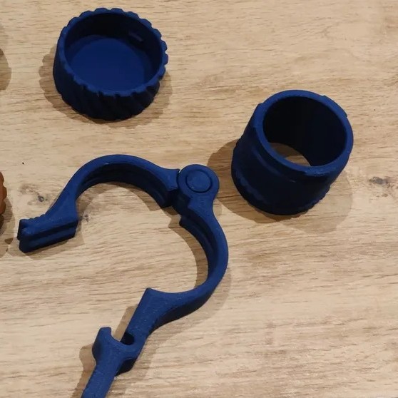 B형 커피백 클립 블루+블랙