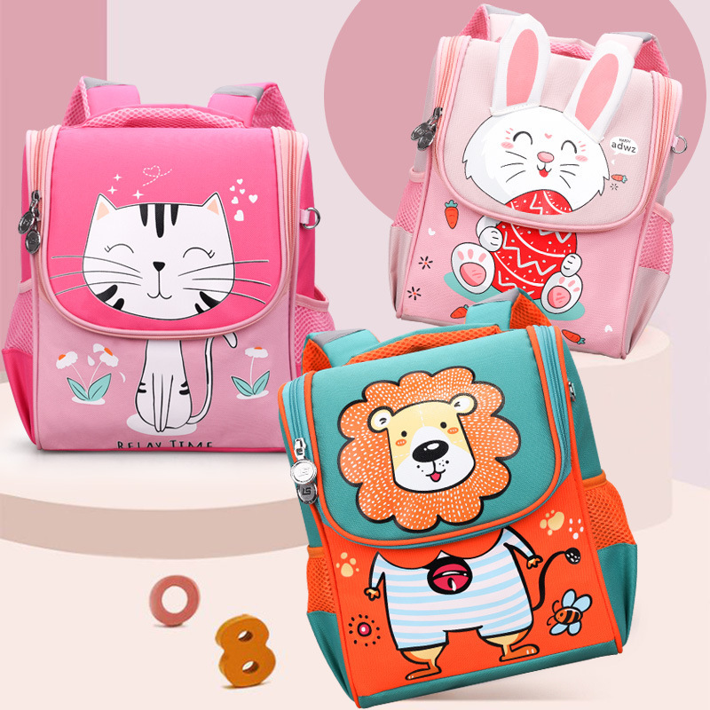 Comercio exterior nueva mochila de estudiantes de clase media y primaria mochila de jardín de infantes mochila de dibujos animados de primer grado 2 - 7 años de edad