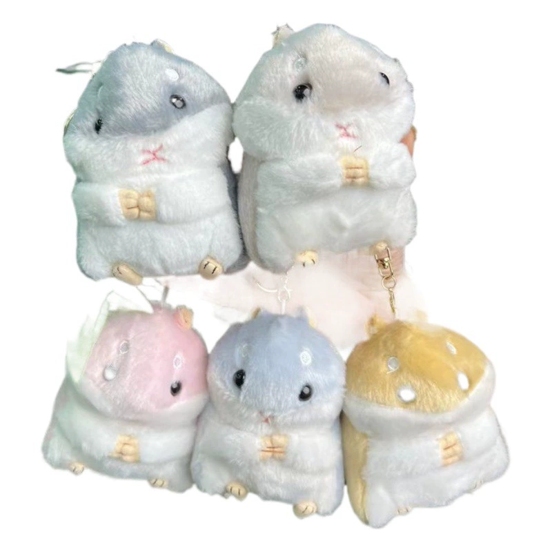 Маленький хомяк плюшевая кукла подвеска плюшевая игрушка подарочная поставка брелок сумка маленькая кукла подвеска оптом