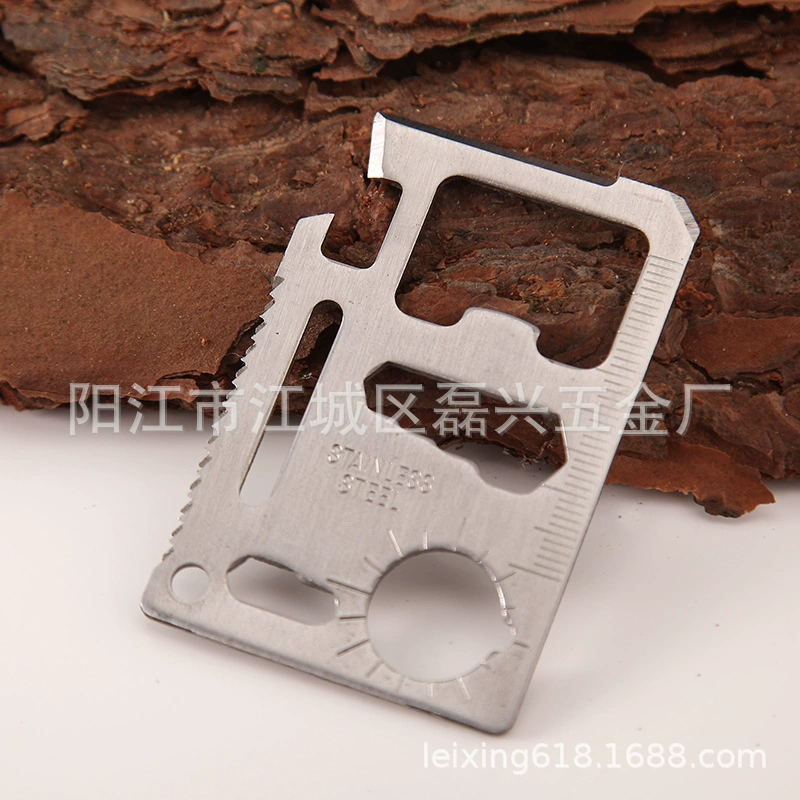 Многофункциональное лезвие для карт на открытом воздухе, карта для инструментов из нержавеющей стали, портативная универсальная комбинация для наружных принадлежностей, нож для карт жизни