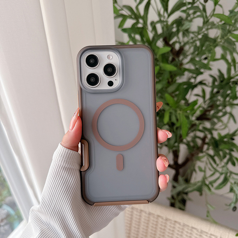 Caja de teléfono de absorción magnética para iPhone16 Promax Touch Apple 16 todo incluido TPU resistente a caídas N52 fuerte magnetismo