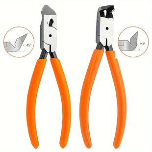 45-Degree 90-Degree Water Mouth Pliers High-Precision Special-Shaped Water Mouth Pliers for Cutting Plastic Models Soft Wire Top-Cutting Pliers Model Pliers