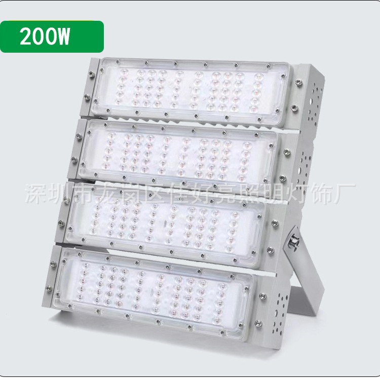 LED módulo proyector 200W al aire libre baloncesto cuadrado impermeable alto palo lámpara de calle de alto brillo lámpara de túnel de potencia image 4