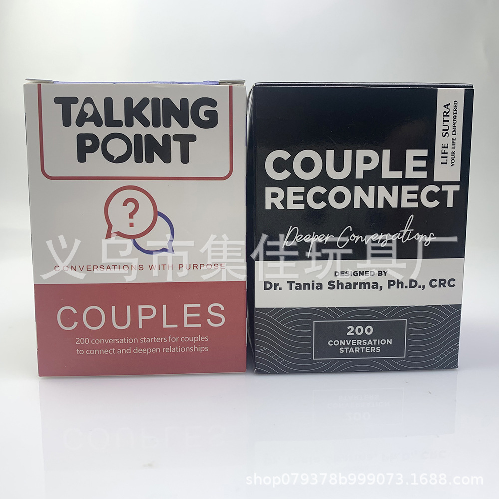 外贸热英文couples talking浪漫约会情侣重连挑战问答亲密游戏