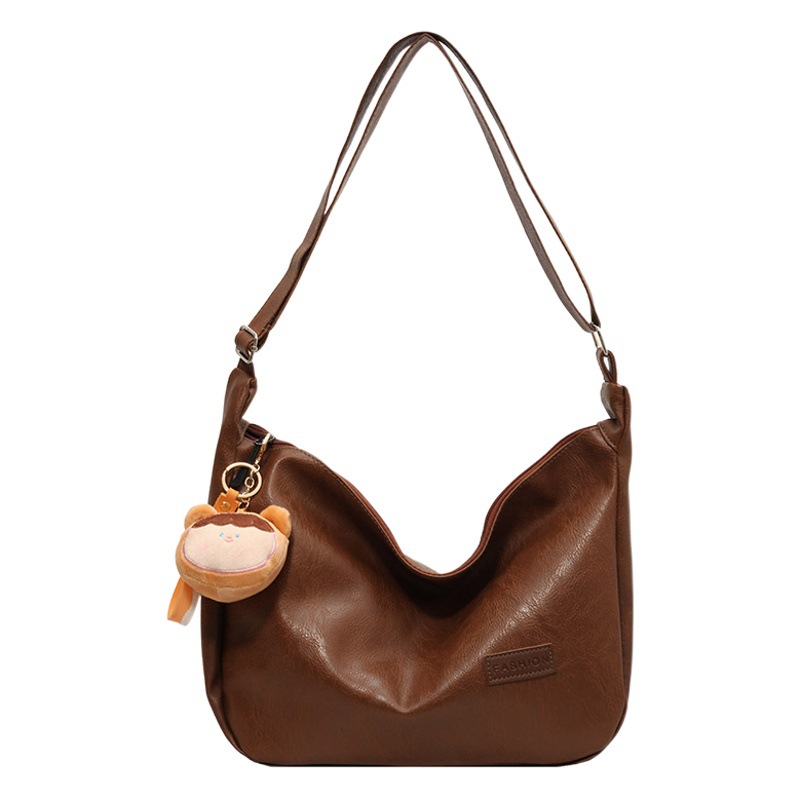 小衆腋の下包女2024新型秋冬ファッションレトロ餃子包高級感百合シングルショルダーバッグ