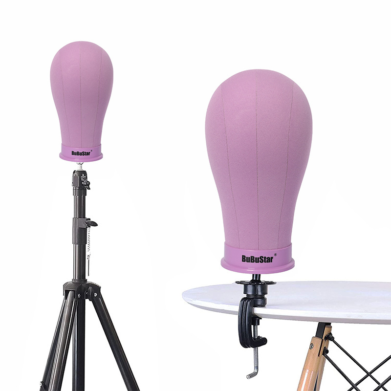Colocar el cabello falso soporte lienzo cabeza molde cuidado falso modelo de modelado modelo de cabeza mesa de apoyo especial