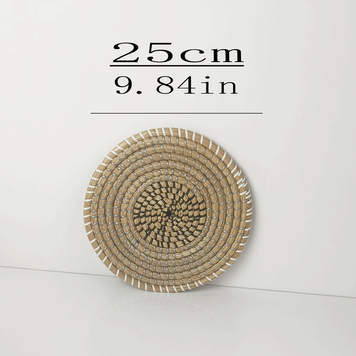 Gran por mayor tejido de paja artesanal tejido de caña personalidad característica de la decoración de pared del dormitorio estilo nórdico