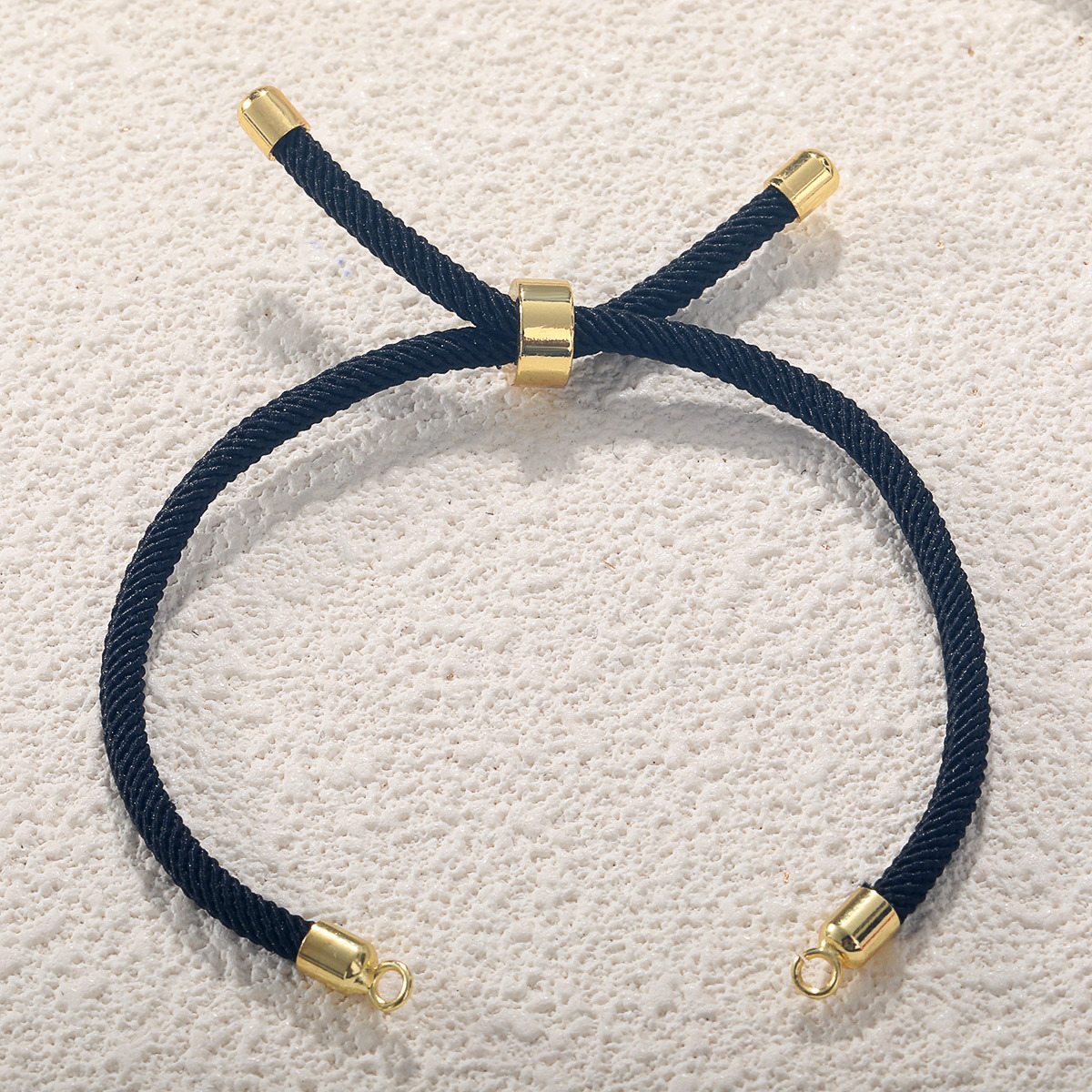 5g Weight Rope Jewelry Making Type DIY Jewelry Accessories Classification 1 Piece Quantity Milan bracelet, Copper Material Solid Color Pattern Plating Design Simple Style Style 1 Piece Milan Bracelet Copper Jewelry Accessories 6