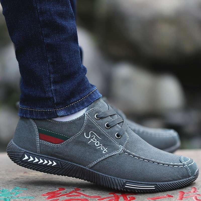 Old North Cloth Shoes Men's Autum Breathable Anti-Odor Casual Shoes Soft Sole Non-Slip Canvas Shoes Men's Middle-Aged and Elderly Dad Shoes