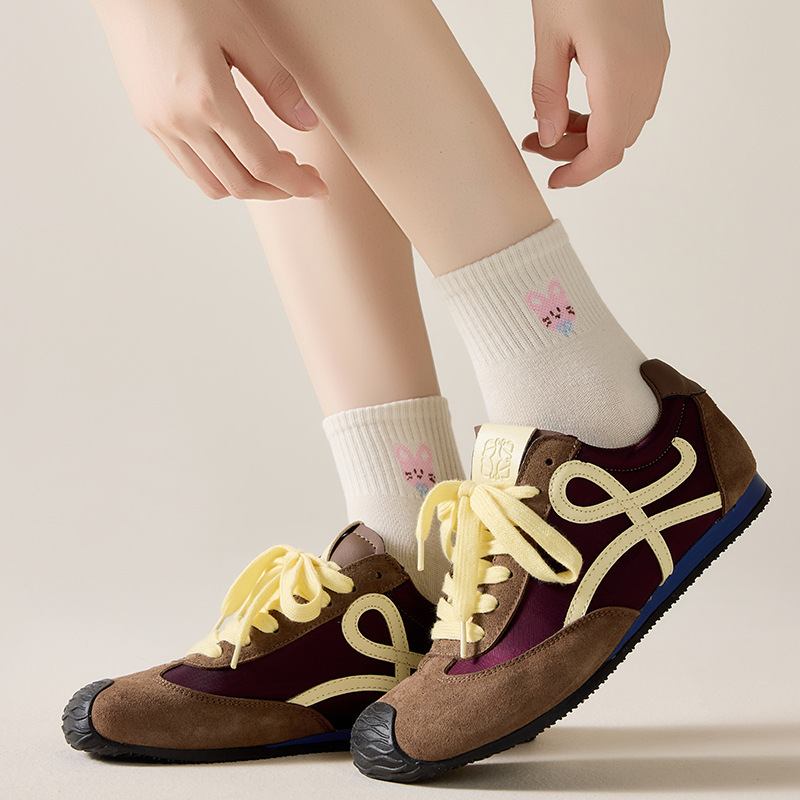 Zhuji socks, women's dopamine-inspired new autumn/winter collection, cute mid-calf socks for girls, trendy street-style women's socks, wholesale of fashionable socks Zhuji socks, women's dopamine-inspired new autumn/winter collection, cute mid-calf socks for girls, trendy street-style women's socks, wholesale of fashionable socks