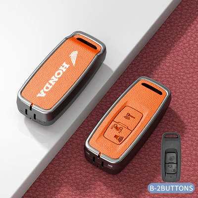 Foshan 350 Liexing 125 Protective Car key bag - standard-type-b-orange-zinc-alloy-shell-single-shell