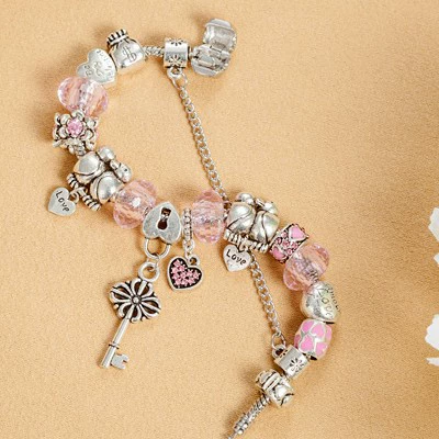 Фуксия подвеска, бисер bracelet, украшение, аксессуар, европейский стиль, оптовая