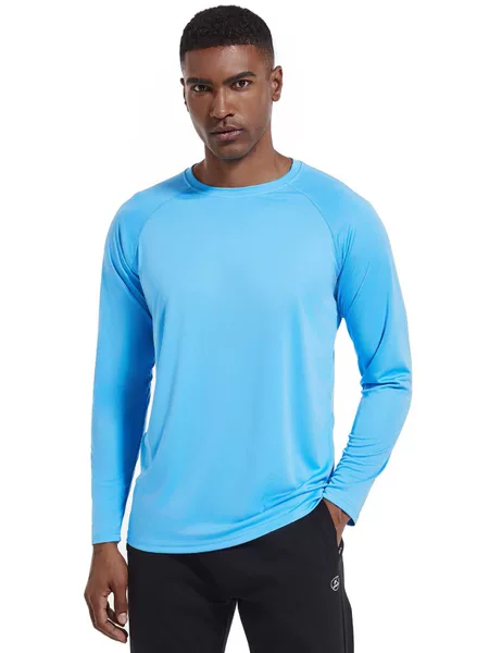 Cross-Border Summer Upf50+ Anti-Uv Round Neck Sun Protection Clothing Outdoor Hiking and Fishing Clothing