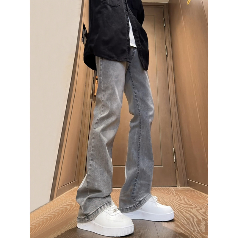 Washed Vintage Men's Straight Loose American High Street Vibe Jeans Trendy Versatile Stylish Flared Pants Washed Vintage Men's Straight Loose American High Street Vibe Jeans Trendy Versatile Stylish Flared Pants