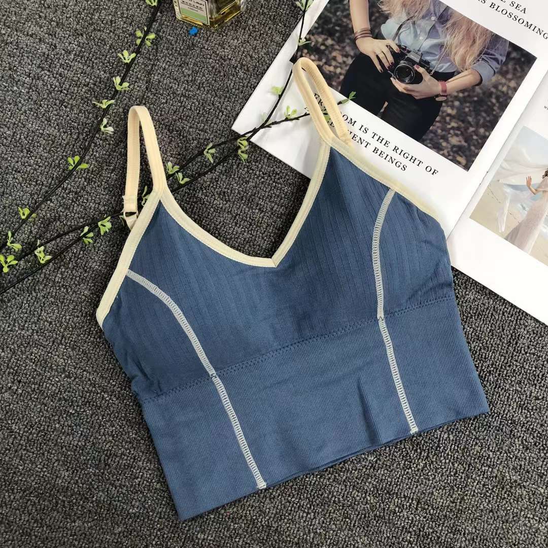 Nueva inconsútil alto elástico belleza de alta calidad las mujeres chaleco inalámbrico yoga sujetador ropa interior deportiva al por mayor