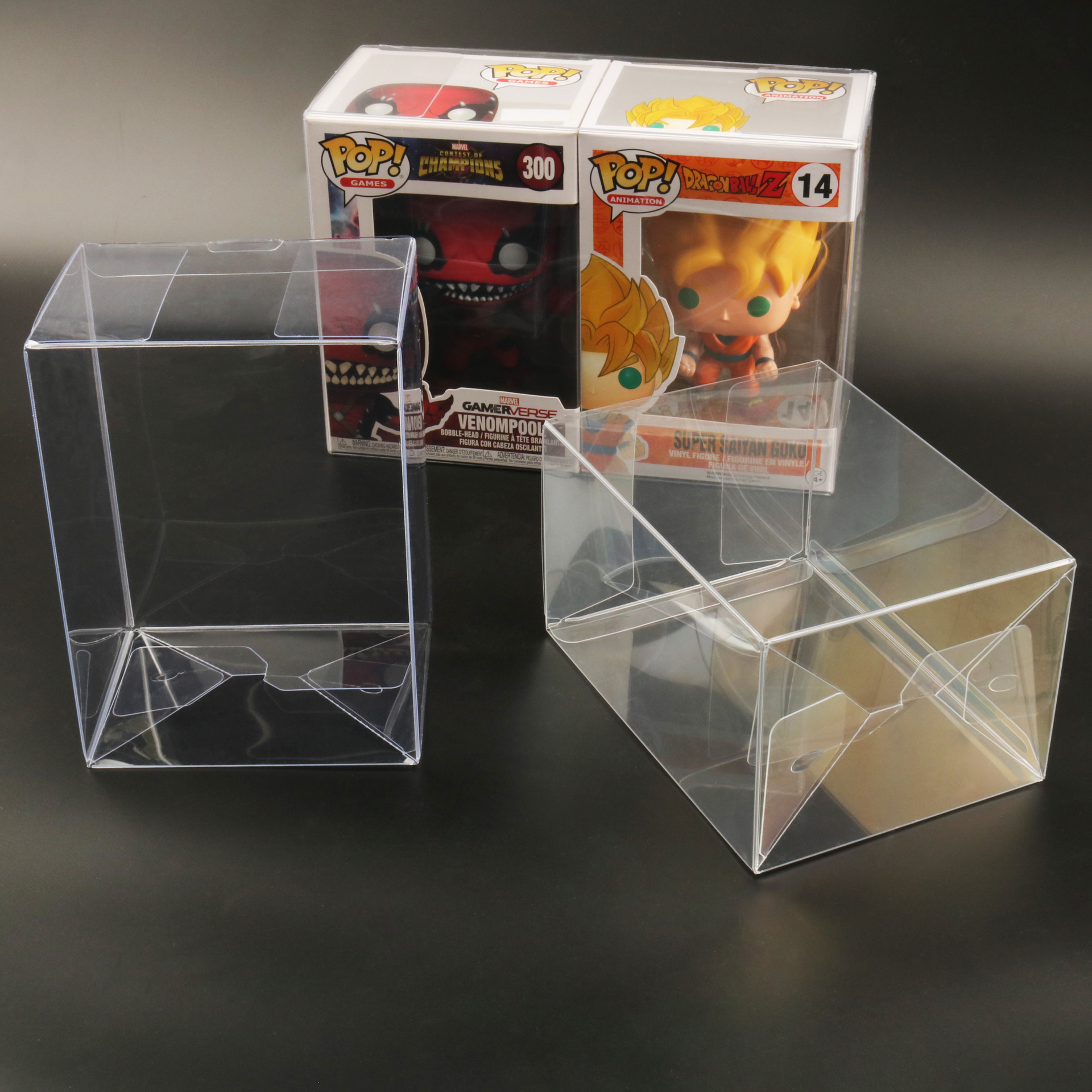 Caja de embalaje transparente de PVC a prueba de polvo para colección de figuras prefabricadas, caja protectora para Funko Pop de 4, 6 y 10 pulgadas