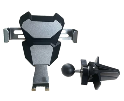 air outlet hook clip universal Car phone holder - silver-king-kong-bracket-one-piece-clip