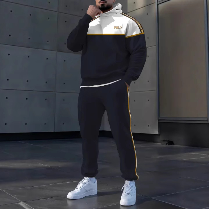 2025 Men's Casual Fashion Trend Simple Popular Long-Sleeved Trousers Handsome