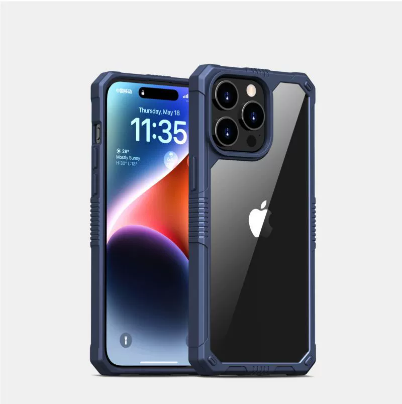 Apple, совместимый с iPhone 15 Pro, прозрачный чехол для телефона, защитный чехол, амортизатор (air bag), новая коллекция, 15 Pro Max, защита от падений