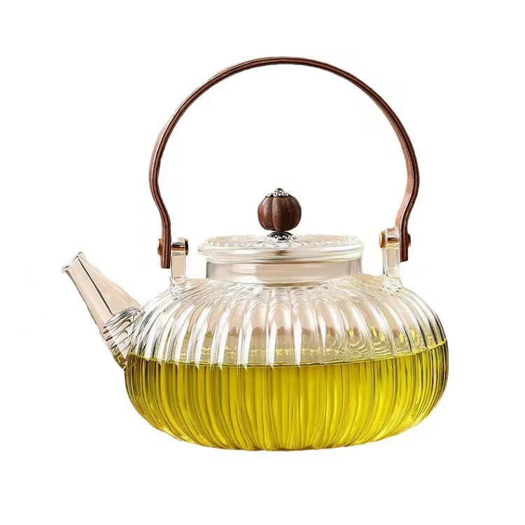 Glass teapot, filter, tea cup, increased thickness