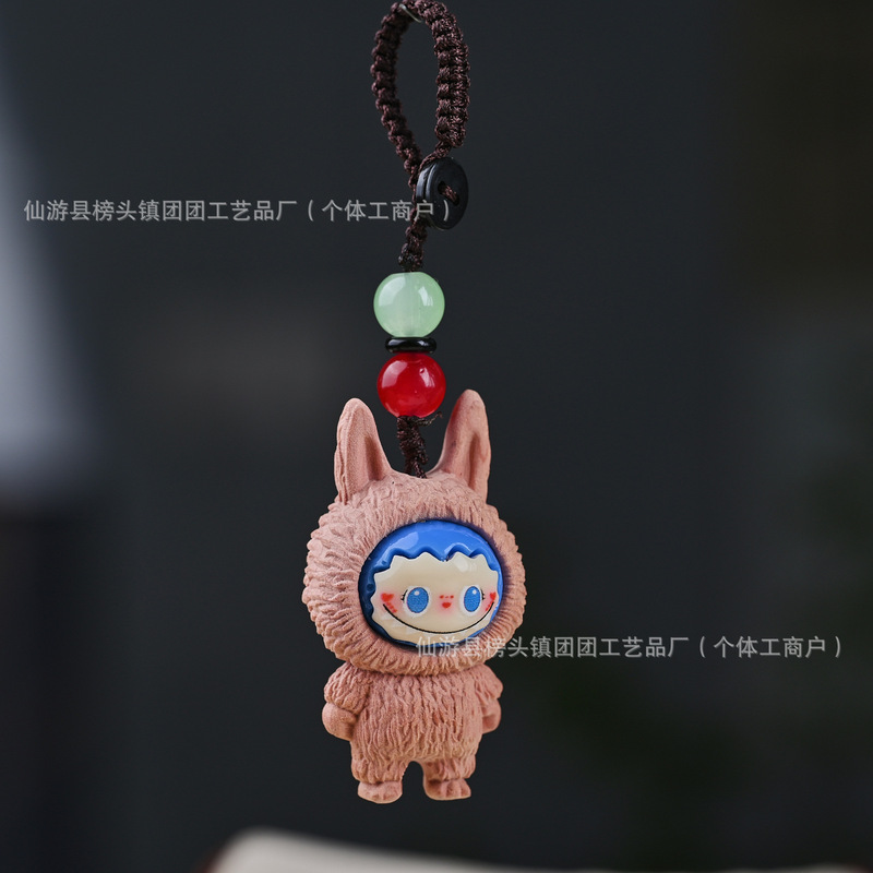 ゴールデンサンダルウッドカボチャラブブ文遊びブレスレットブレスレットファッションジュエリーアクセサリーホームオフィスデスクかわいい小さな装飾品|undefined