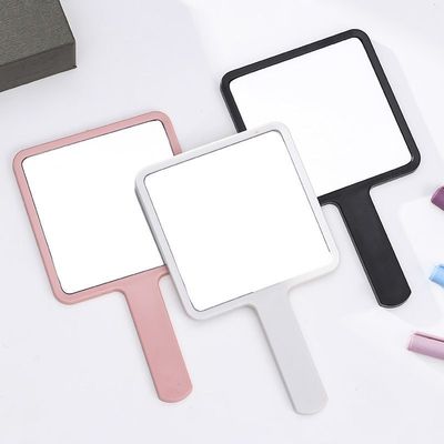 hold Cosmetic mirror Korean ins girl student Square Shape Handle mirror Take it with you Portable Mirror Manufactor