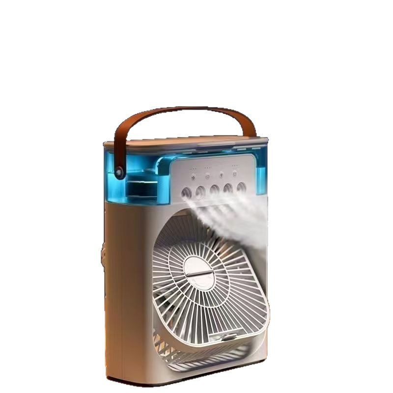 五孔噴霧式エアコンファン 冷却加湿扇風機 家庭用加湿一体型 卸売 USBナノ加湿|undefined