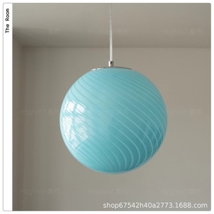 意大利Murano穆拉诺玻璃吊灯糖果泡泡灯中古包豪斯餐厅卧室氛围灯-阿里巴巴