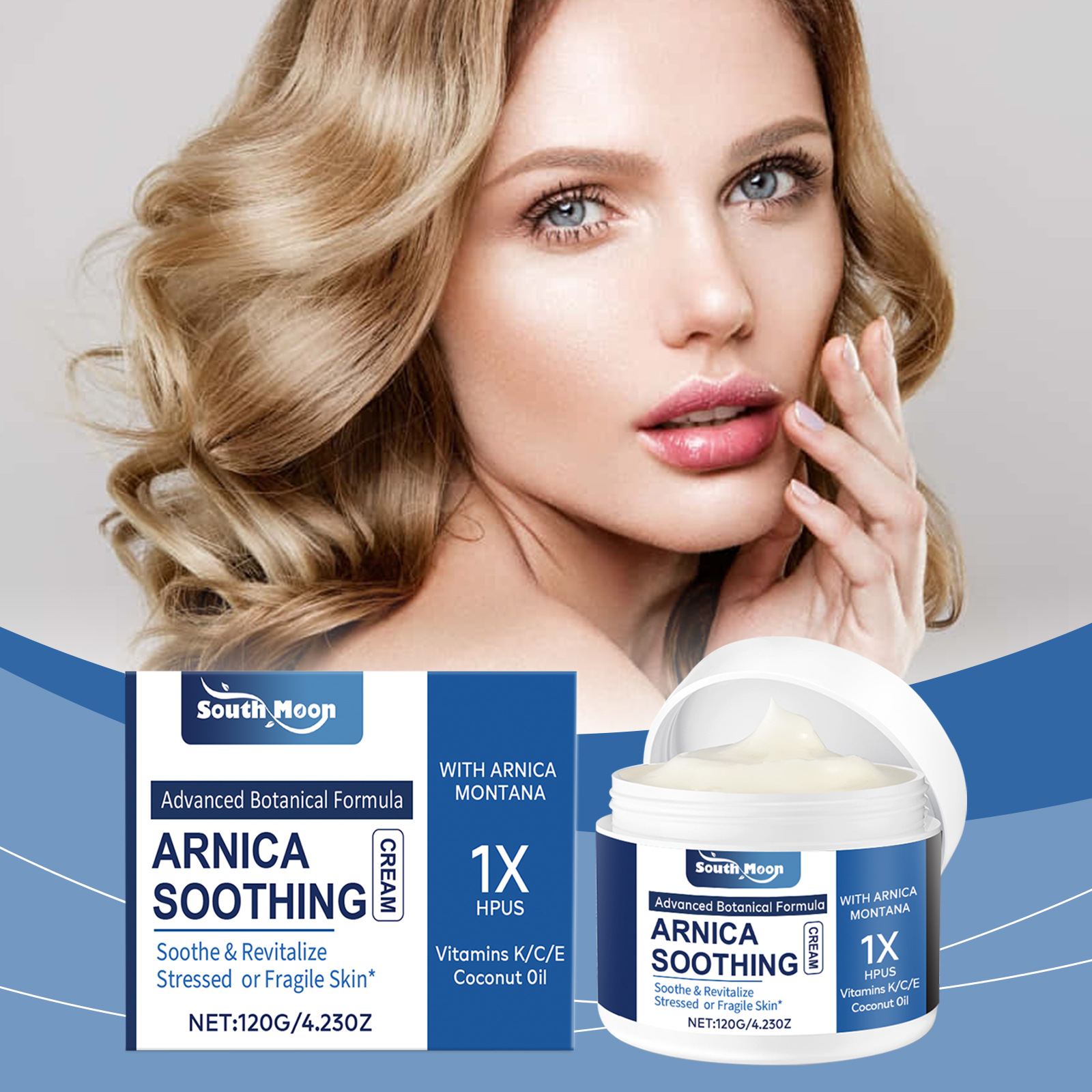 South Moon Skin Care Cream Moisturizing, Hydrating, Comfortable, Nourishing and Skin-Friendly Arnica Skin Care Cream