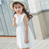 Summer dress, cotton fashionable breathable small princess costume sleevless, skirt, children's clothing, Korean style