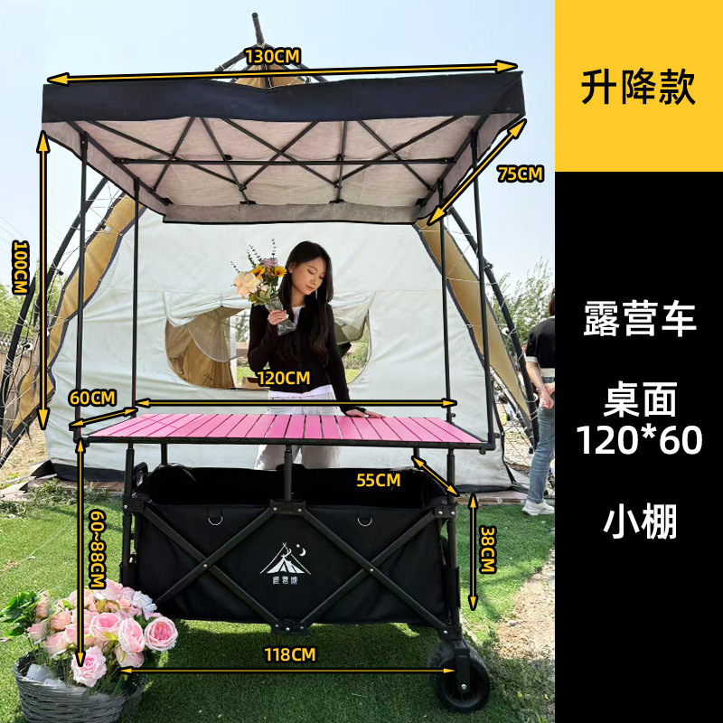Carrito de Camping Plegable y Ajustable de Metal para Exterior image 29
