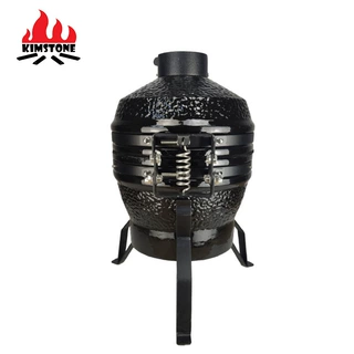 13寸便携式陶瓷烧烤炉露营BBQ迷你户外烤炉 多功能木炭烤肉炉