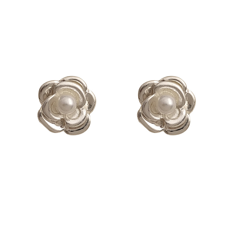 1 Pair Simple Style Flower Plating Alloy Ear Studs display picture 16