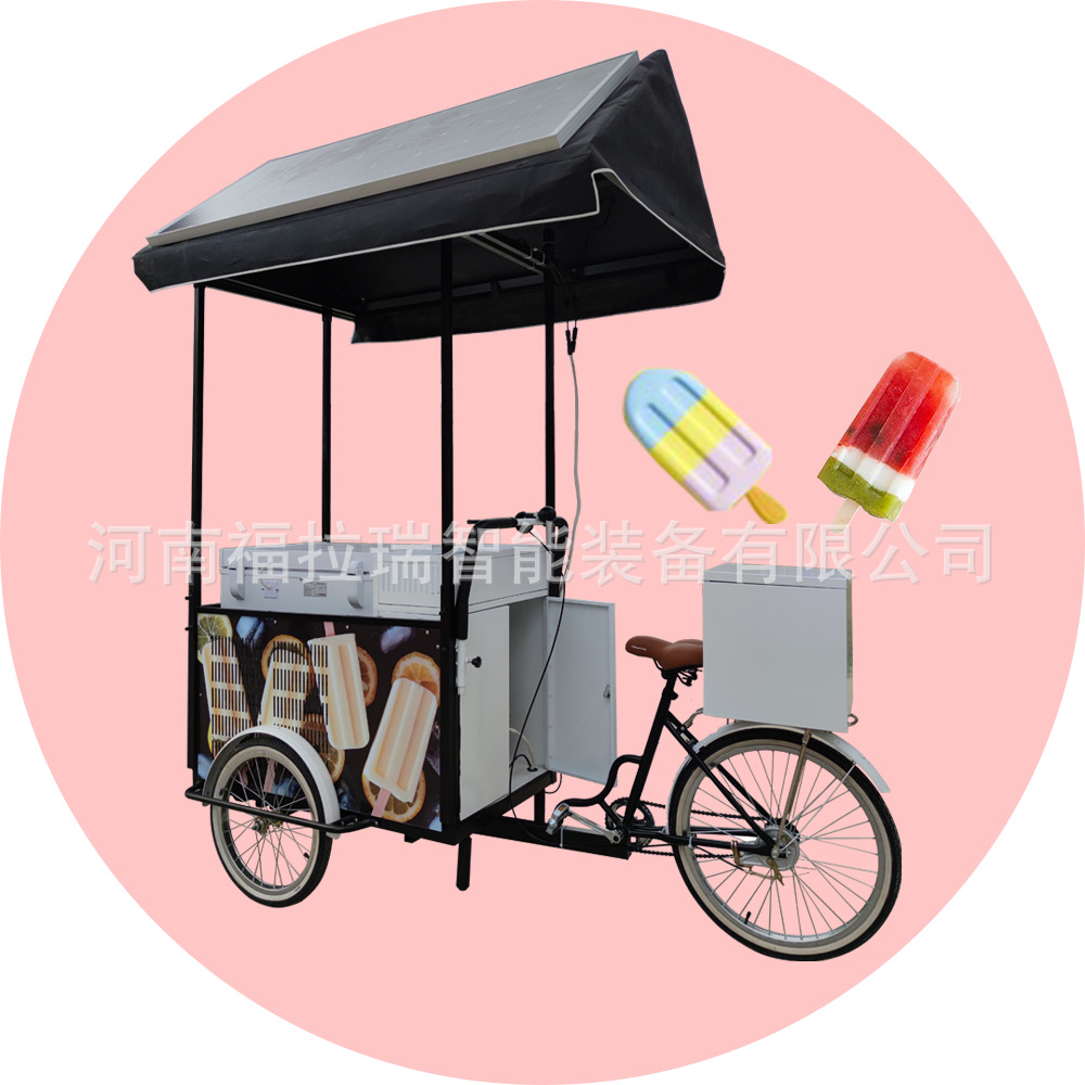 Foreign Trade Export Commercial Gelato Ice Cream Float Ice Cream Vending Cart Freezer Display Freezer
