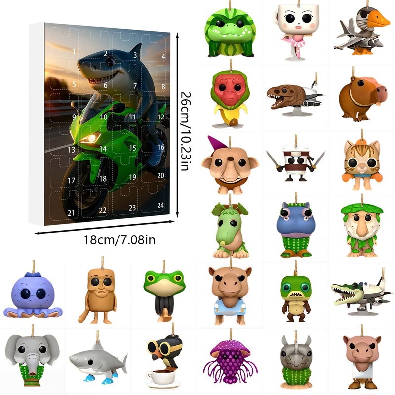 クロスボーダー Tung Tung Tung Sahur 山と海の経典 ブラインドボックス 奇妙な小動物 2D アクリル フラット ペンダント|undefined
