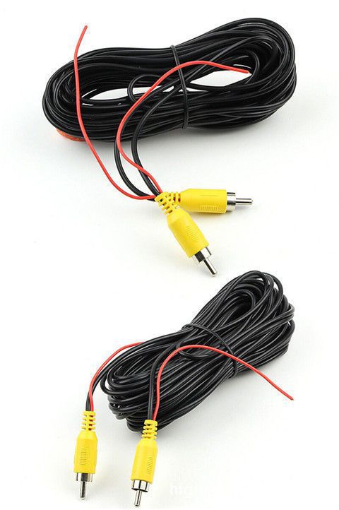 Car and truck navigation rearview AV RCA connector extension cable 8m OD3.0 thick reverse camera extension cable