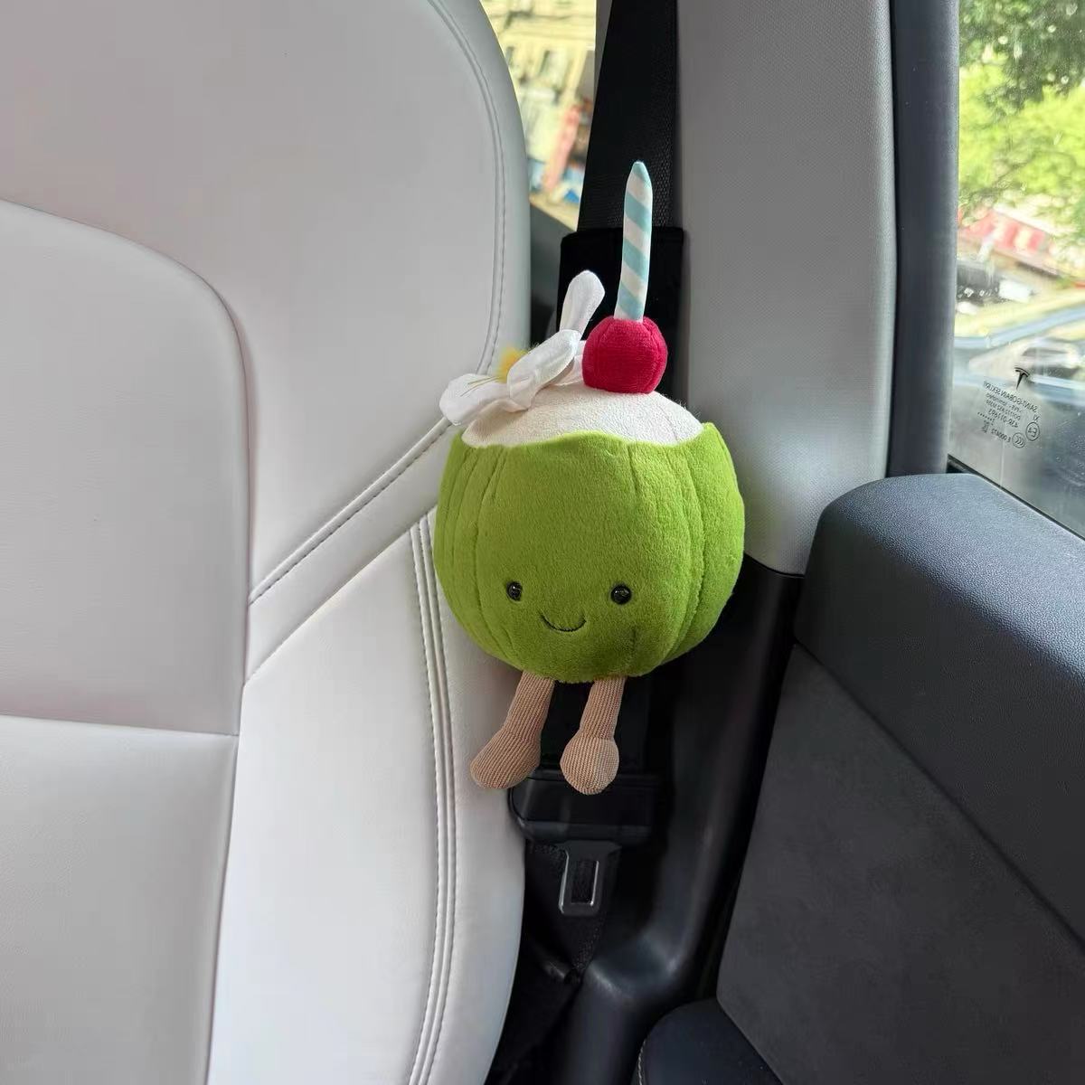 New Ins-Style Lemon Coconut Car Seatbelt Shoulder Pad Car Decoration Gift Cute New Car Gift Accessory