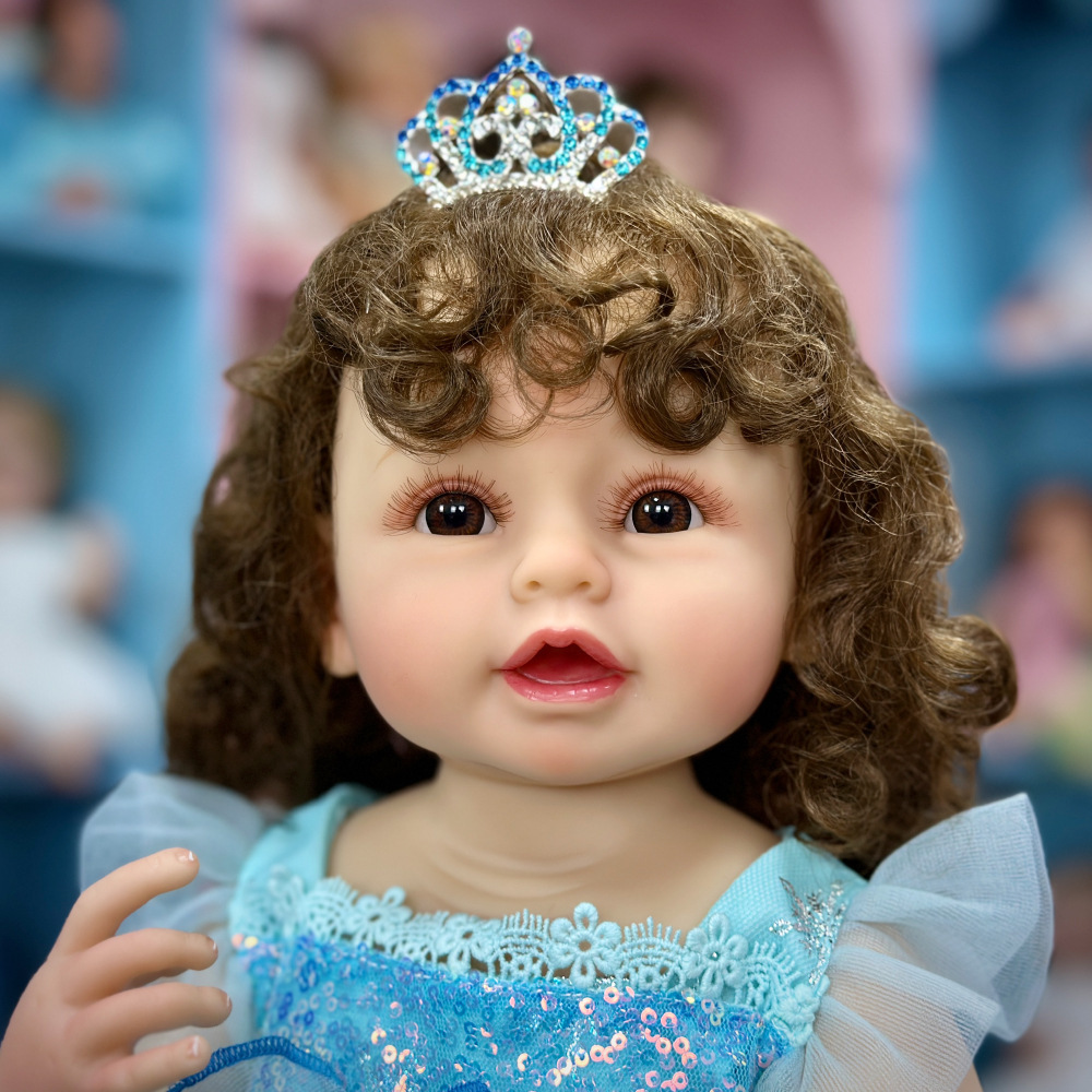 Niños lindos regalos pegamento puede ser 55 muñecas pesadas para cambiar de ropa de lavado de vacaciones muñecas suaves CM