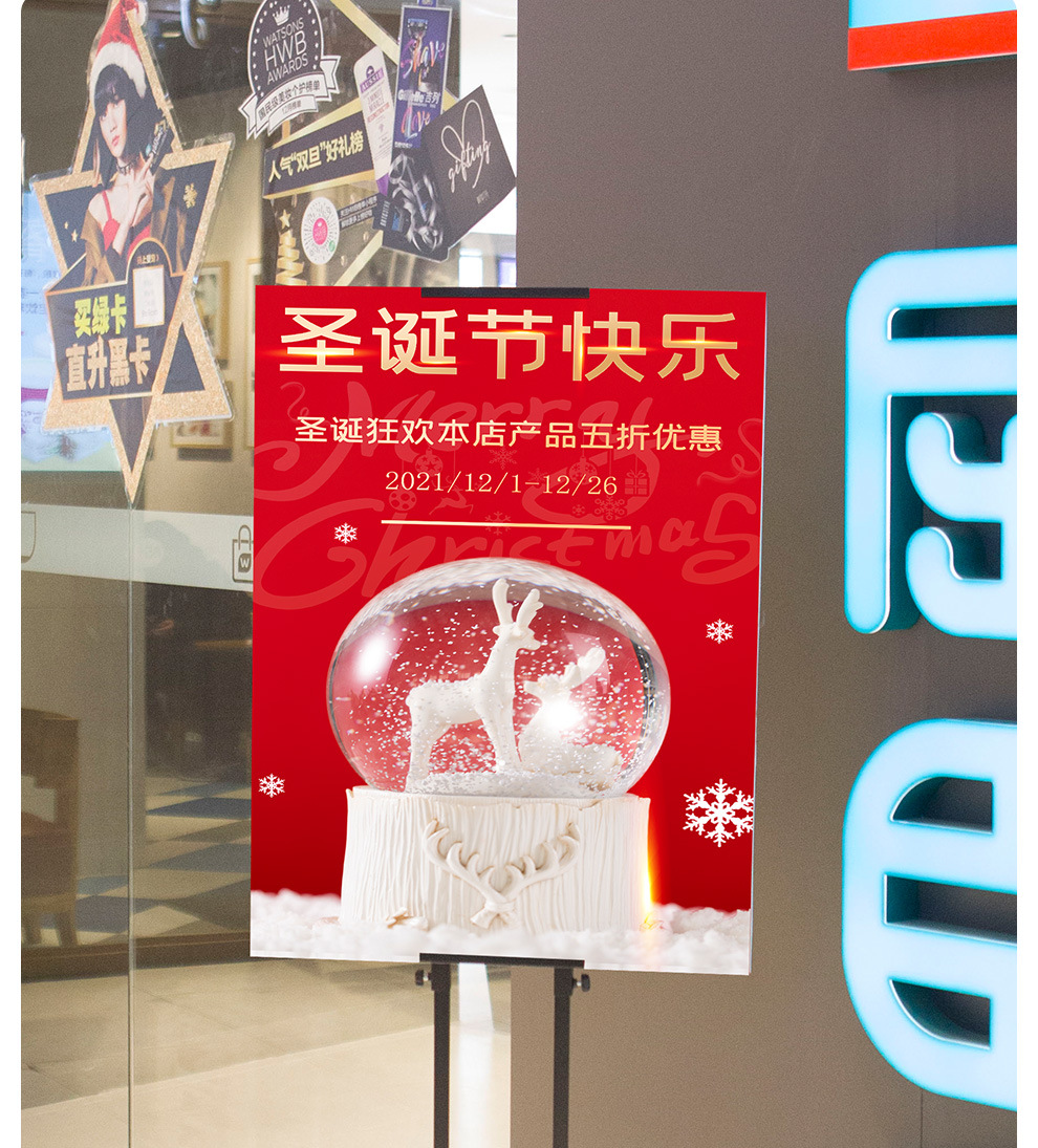 kt板展示架 双/斜面立式支架pop指示立牌商场超市广告牌宣传架子-阿里巴巴