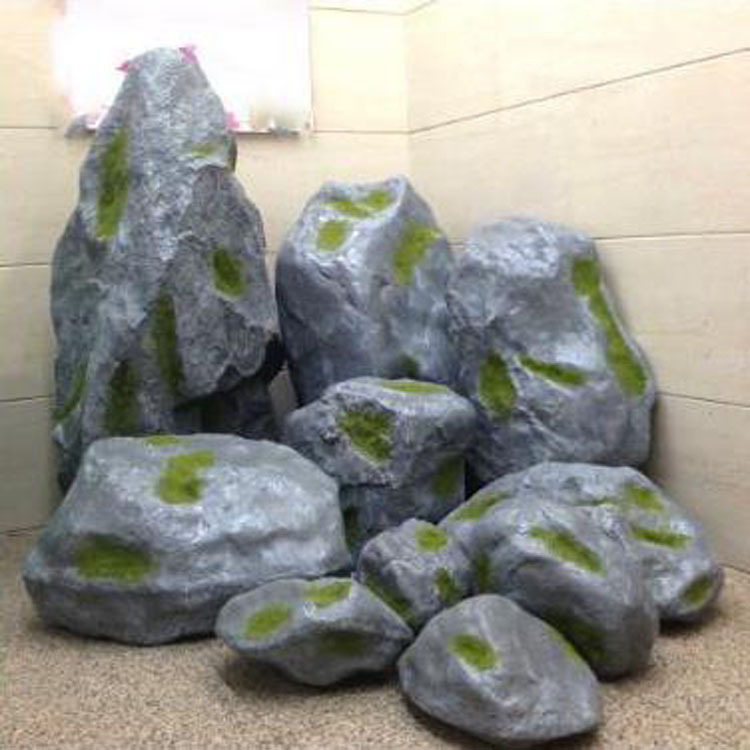 Artificial Moss Stone Glass FRP landscape stone swing color stone…
