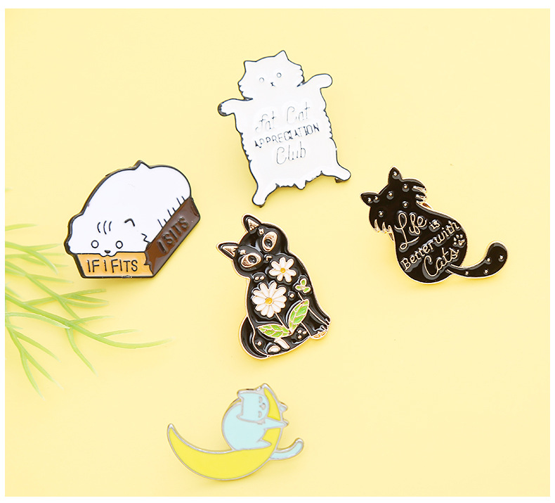 Unisex Gender Enamel Design Fashion Pin Animal Alloy Enamel Unisex Brooches