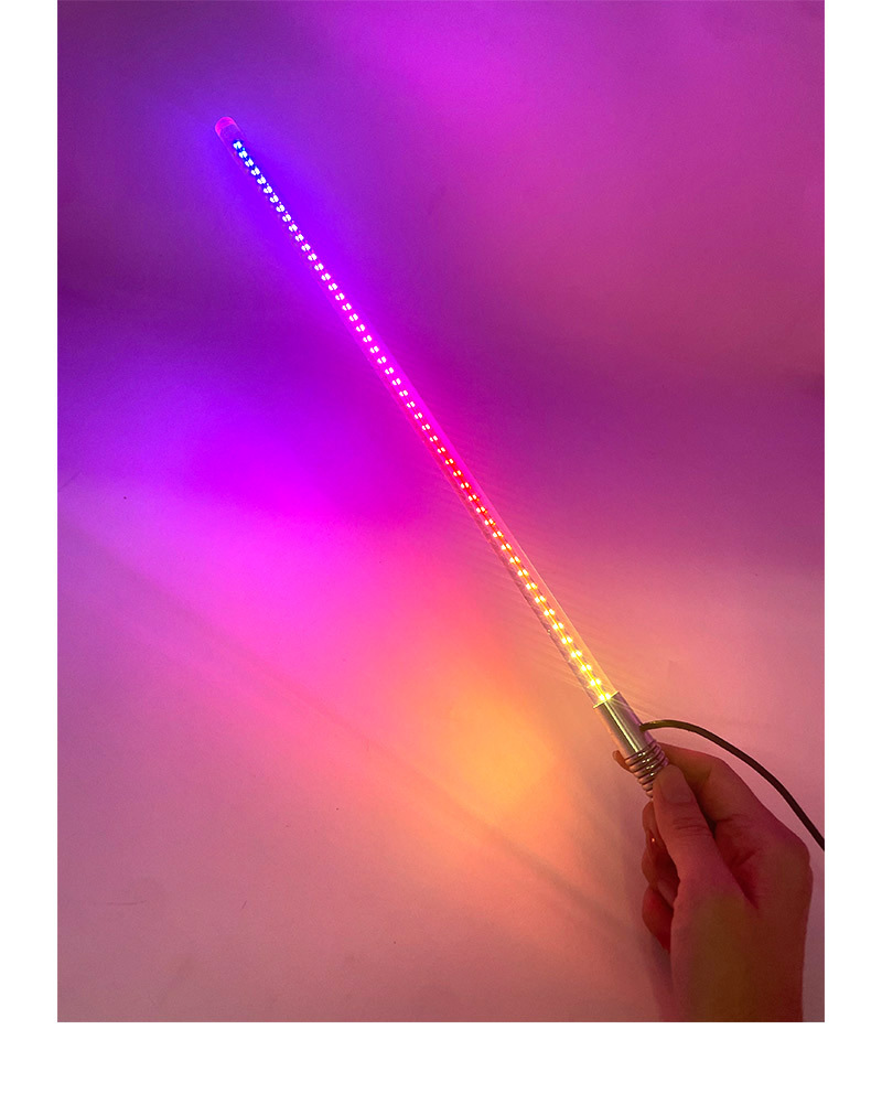 Cross-border colorful LED flagpole light 12-24V beach off-road vehicle motorcycle tail light RGB running light antenna light