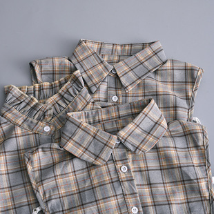 Niche Personalized Pointed Collar, Sexy Pointed Collar, Plaid, Various Inner Collars, Fake Collars