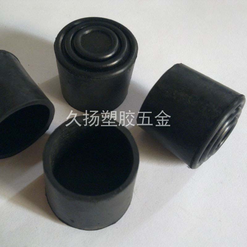 圆管套件12340方圆形胶套56789PVC橡胶垫脚圆管堵头塑料塞保护套