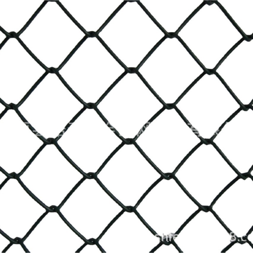 镀锌PVC菱形网钩花网场地围网铁丝网包胶勾网60x60mm勾花网链子网