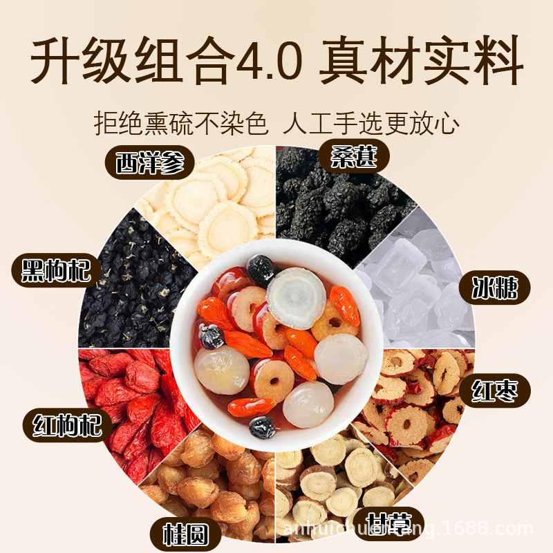 西洋参桑葚4.0红糖姜茶苹果山楂茶批发一件代发秋天养生茶秋季|undefined