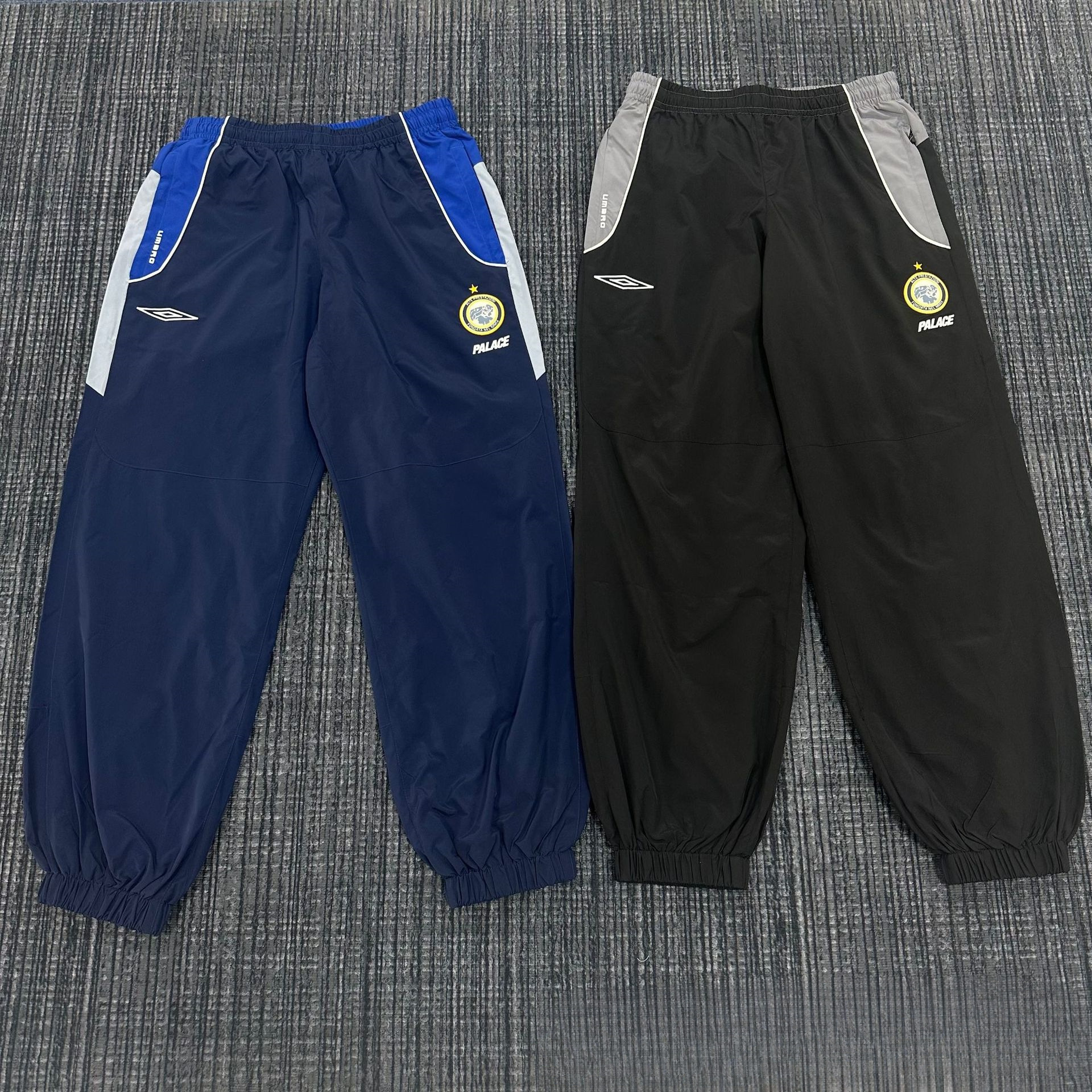 休闲束脚长裤撞色拼接梭织运动裤男女休闲户外刺绣日常舞蹈