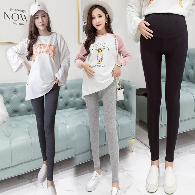 Новые леггинсы для беременных на весну и осень, тонкие брюки для беременных на весну, лето и осень, свободные брюки для верхней одежды, модная одежда для беременных на весну и лето.